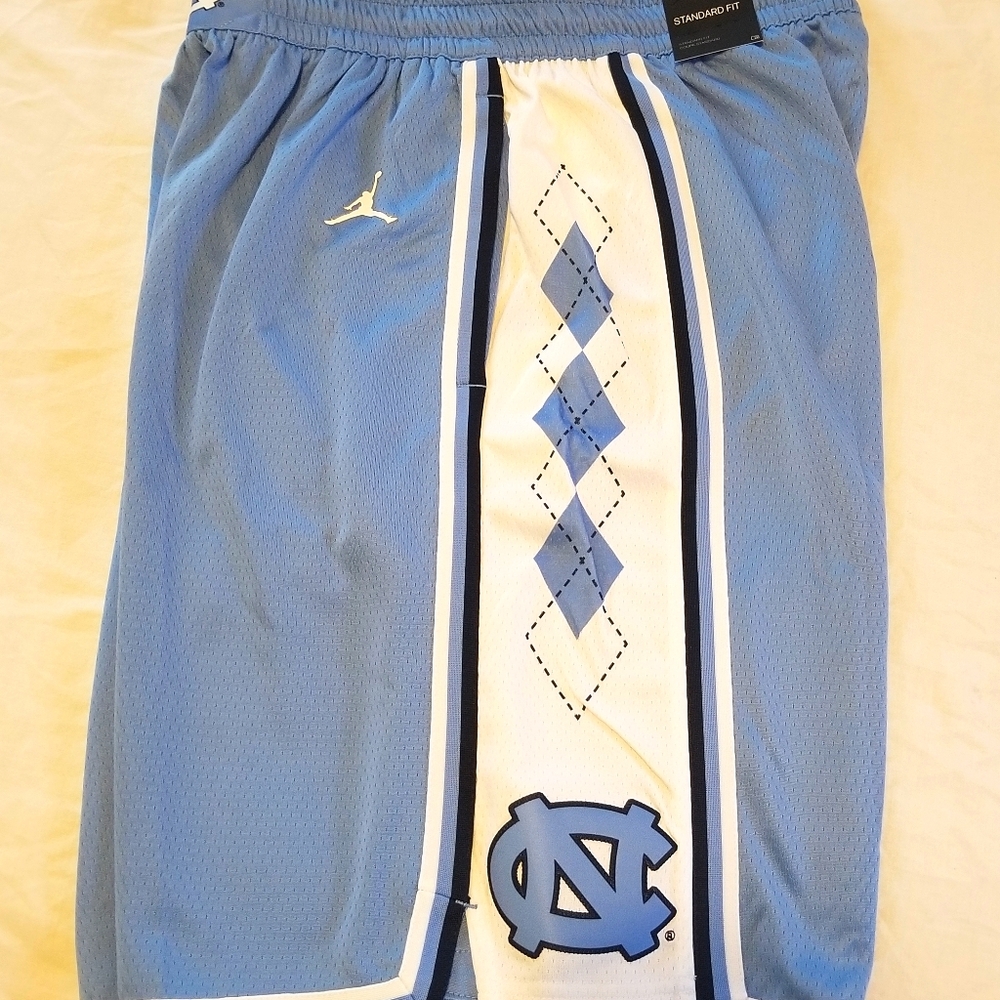 NWT Jordan UNC Tar Heels basketball shorts